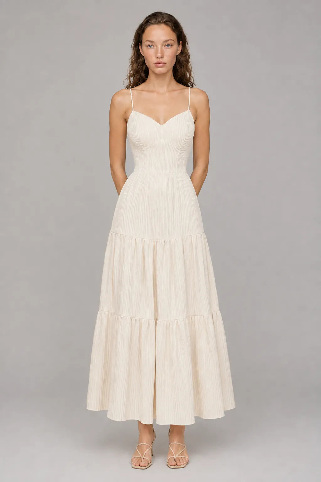 Vestido Branco Midi Aveline