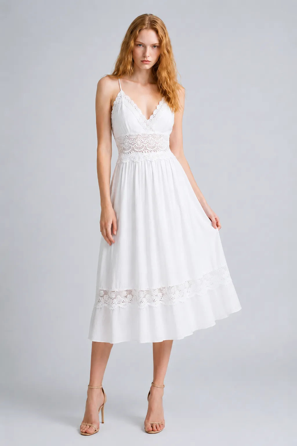 Vestido Branco Midi Elara