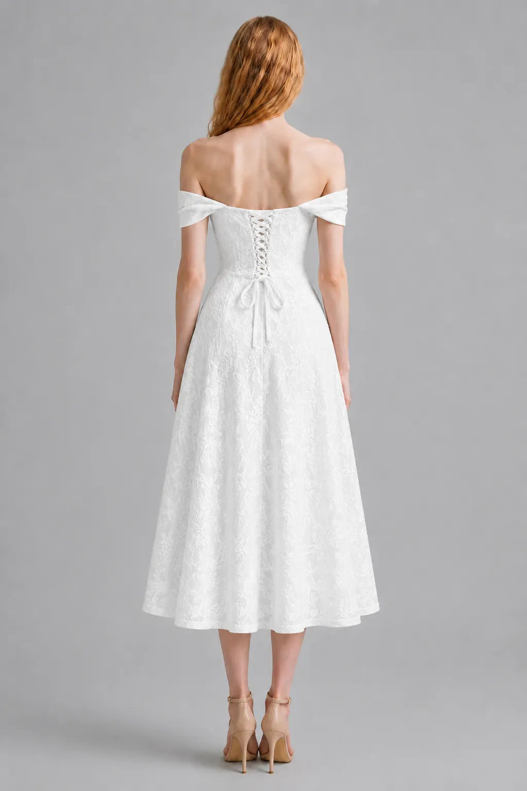 Vestido Branco Midi Lavínia
