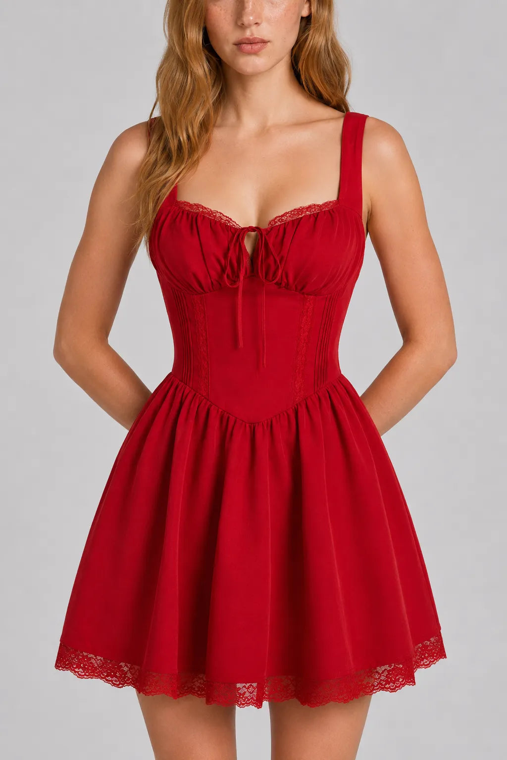 Vestido Curto Vermelho Graziela
