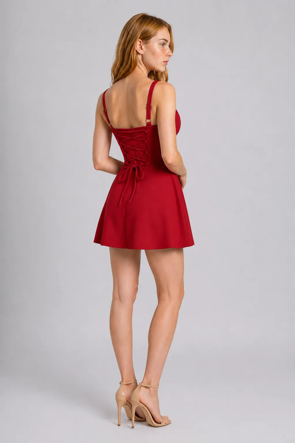 Vestido Curto Vermelho Romina