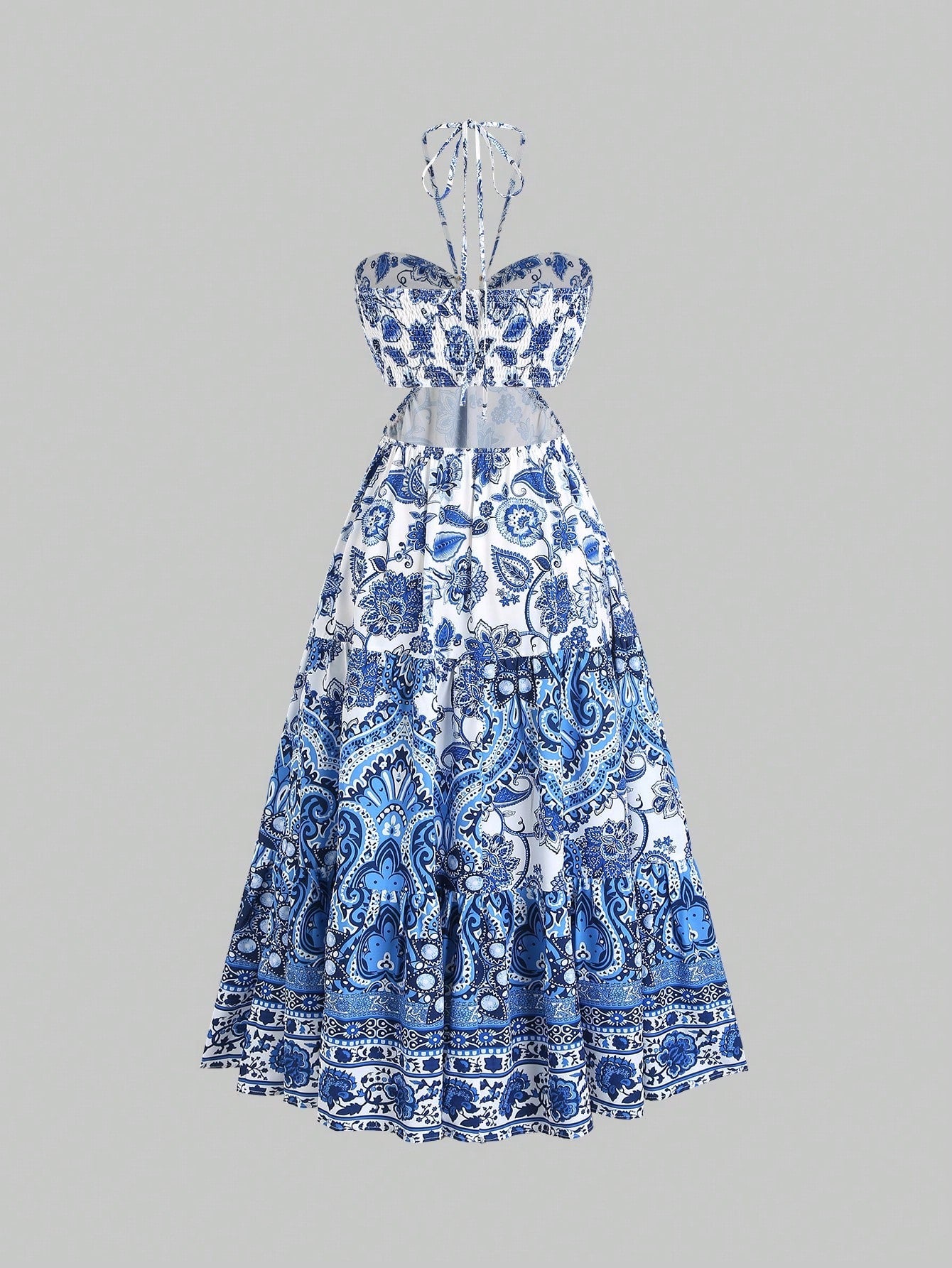 Vestido Floral Longo Ondine