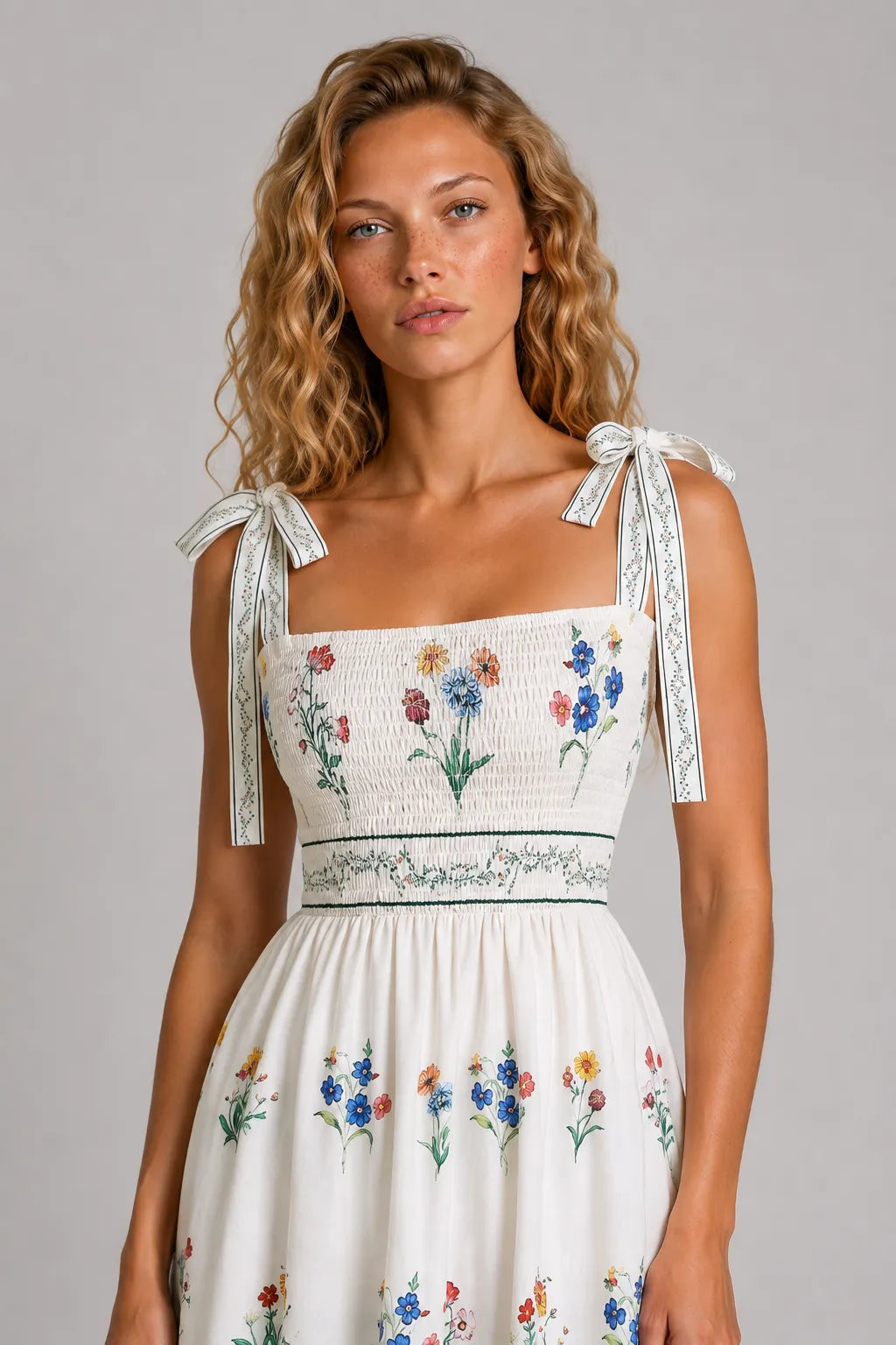 Vestido Longo Floral Zélie
