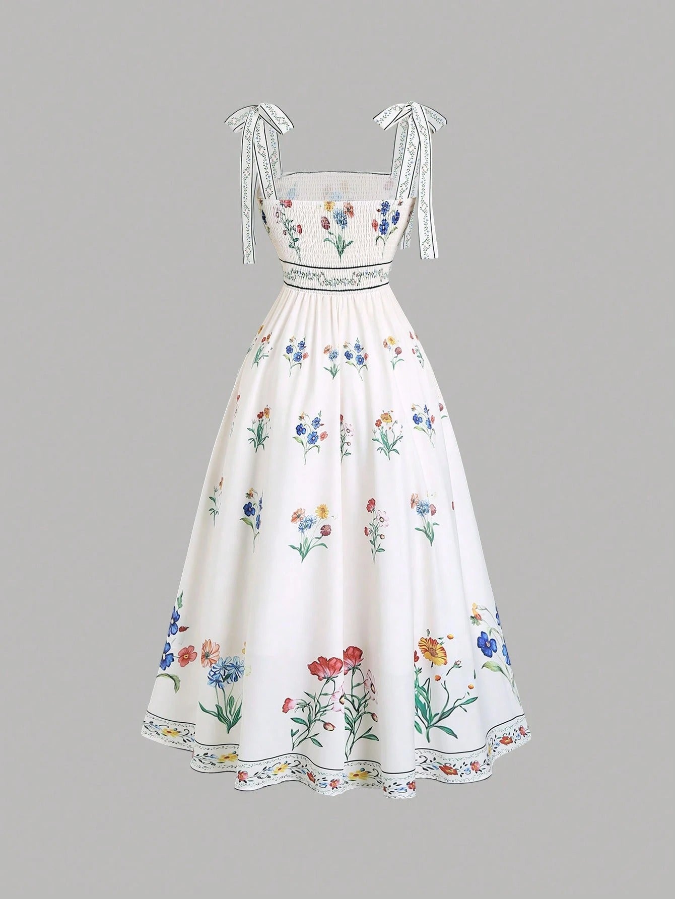 Vestido Longo Floral Zélie