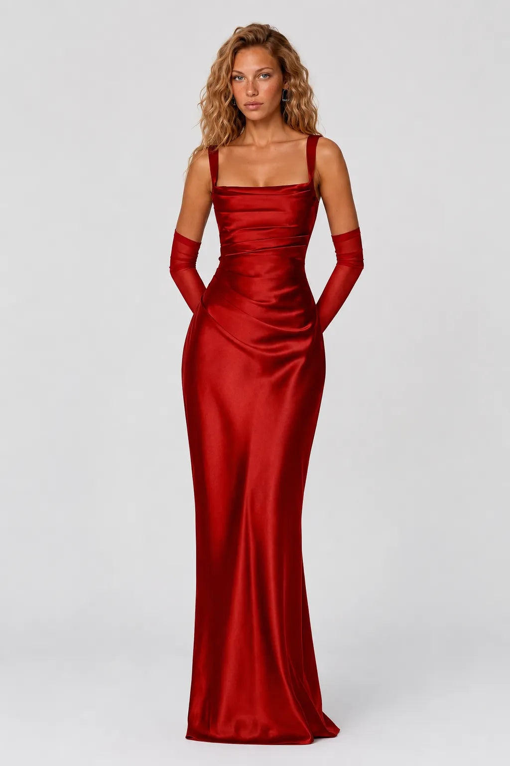Vestido Longo Vermelho Celestine