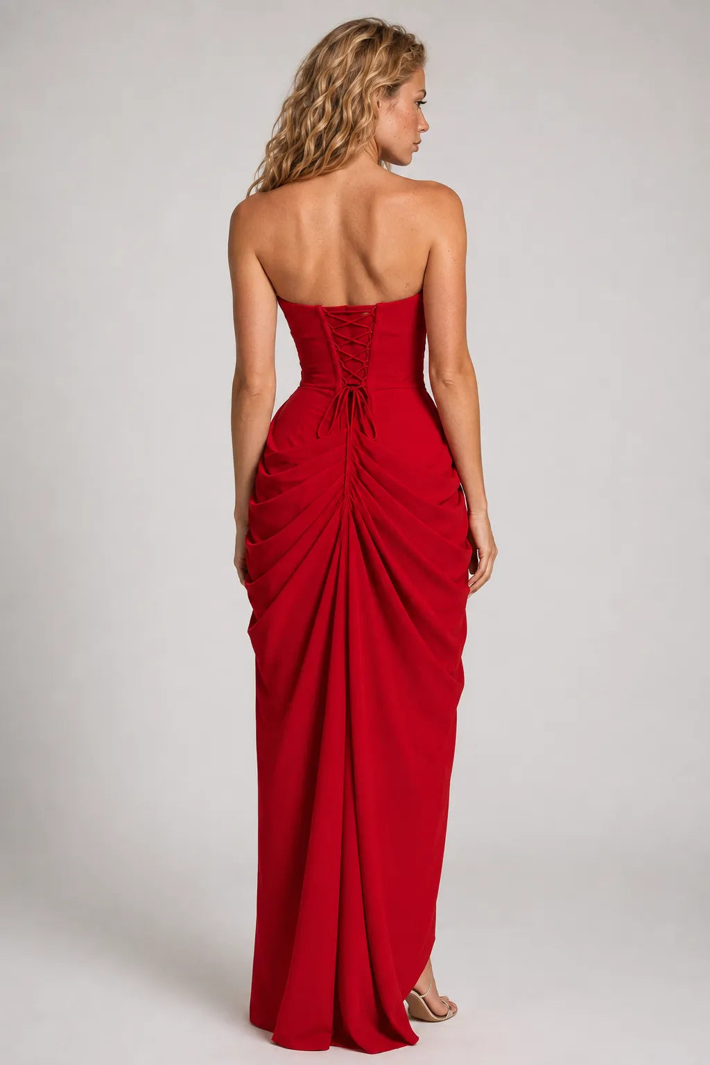 Vestido Longo Vermelho Isolde
