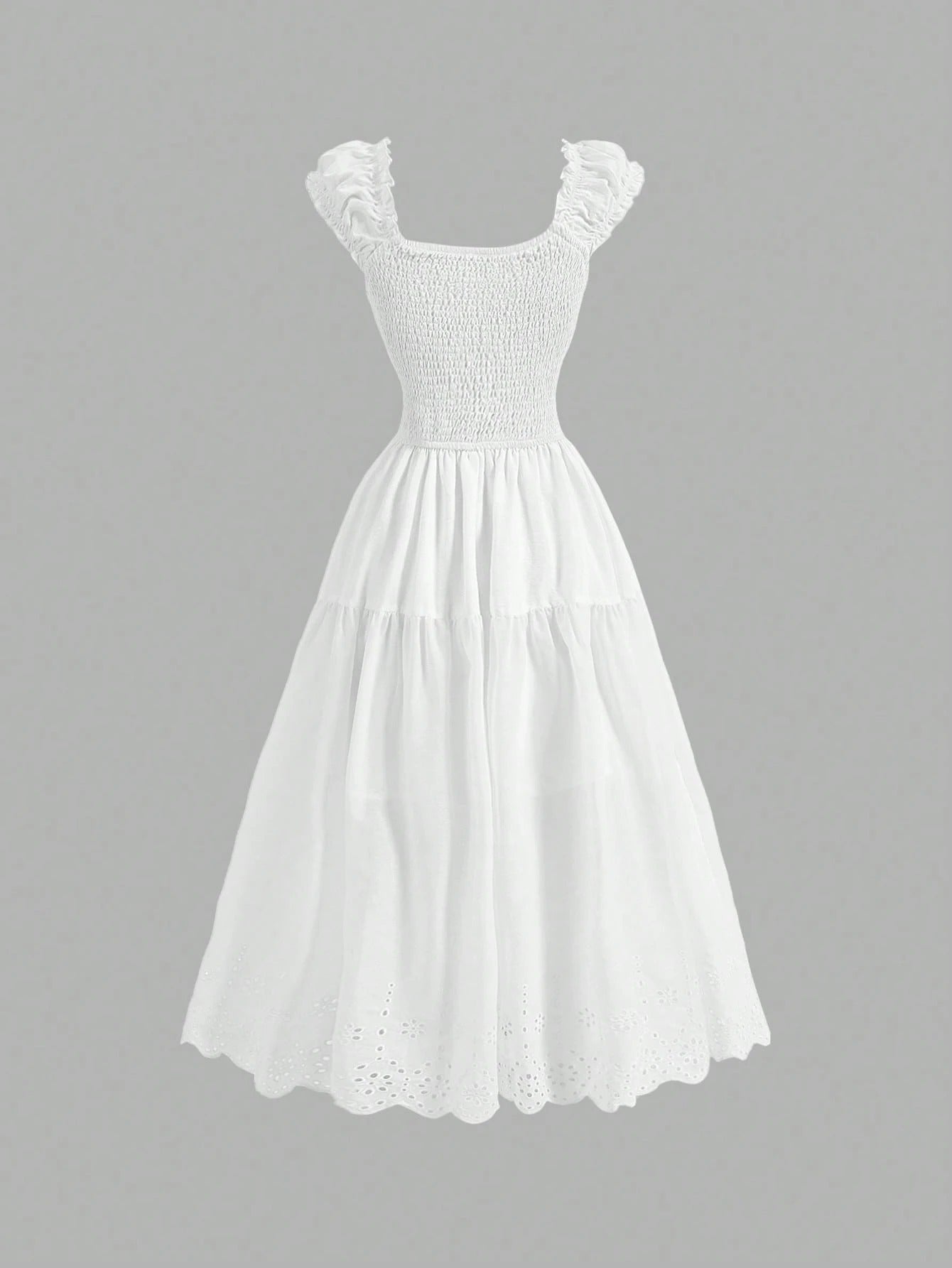 Vestido Midi Branco Victoire