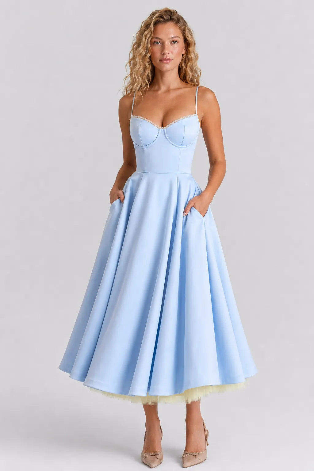 Vestido Midi Elegante Adeline