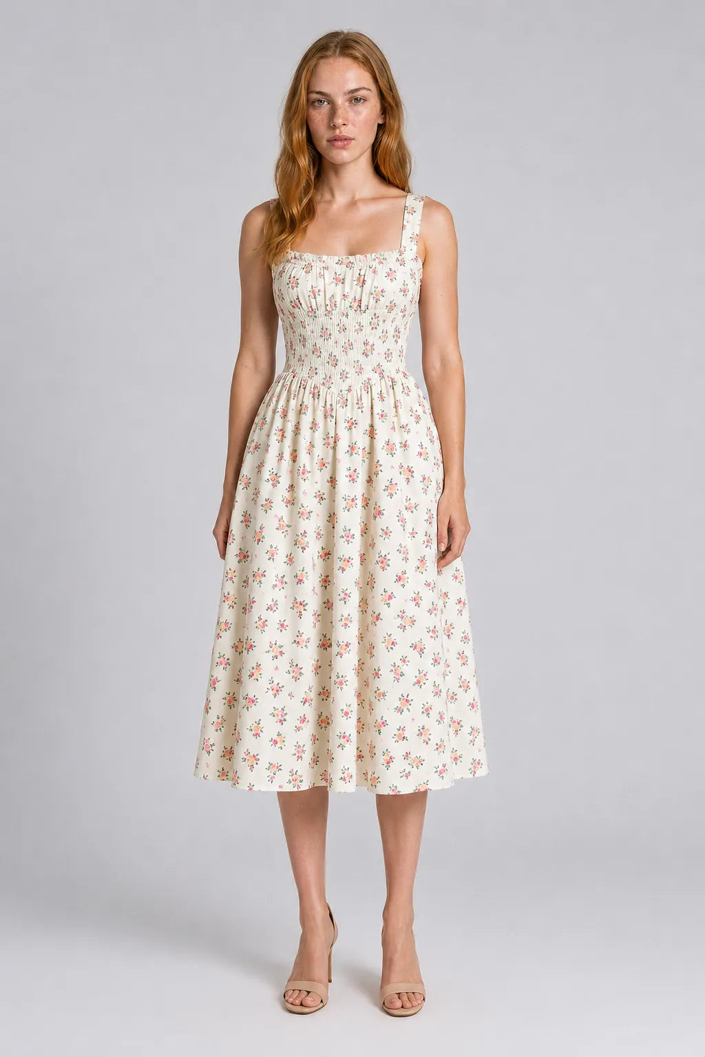 Vestido Midi Floral Samira