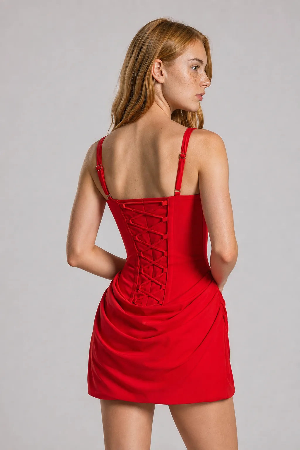 Vestido Vermelho Curto Eleonora