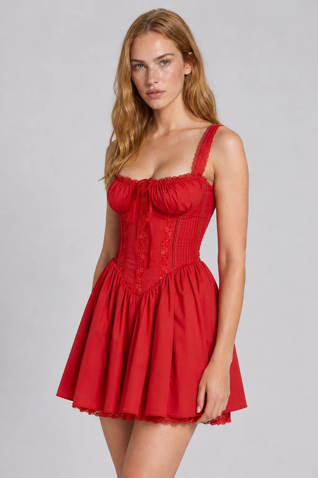 Vestido Vermelho Curto Rosalie