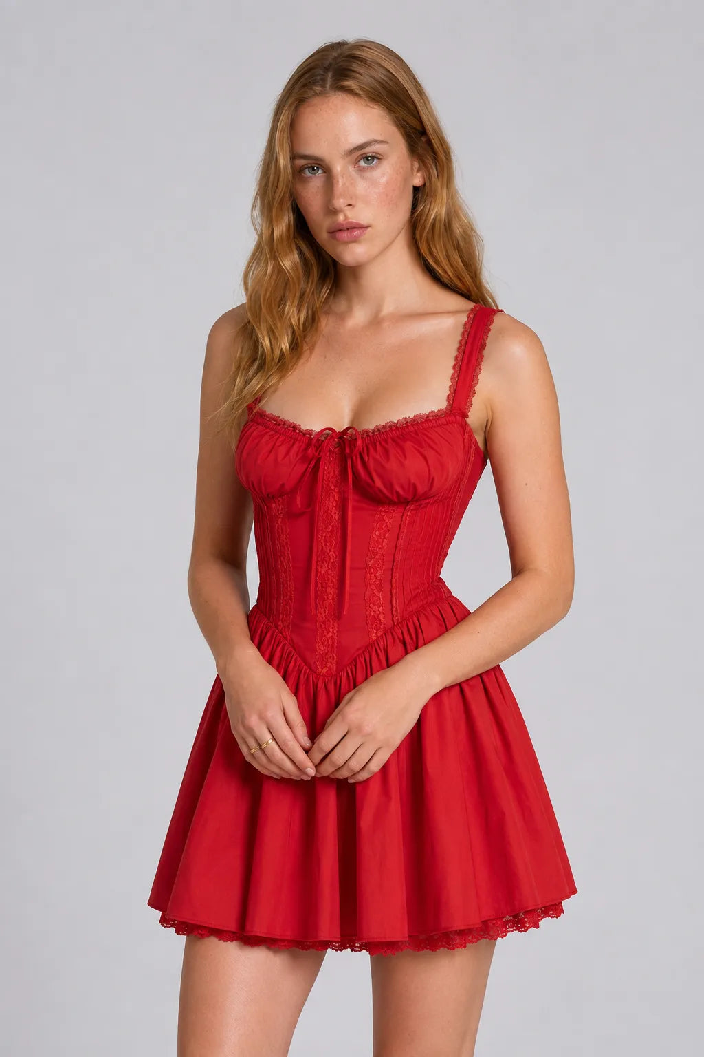 Vestido Vermelho Curto Rosalie