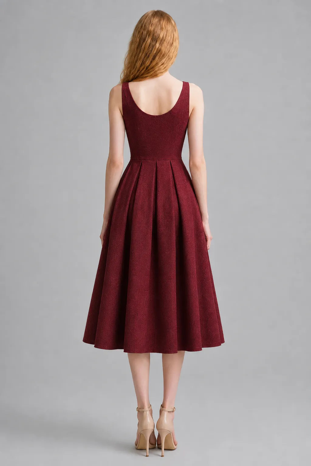 Vestido Vermelho Midi Celestine