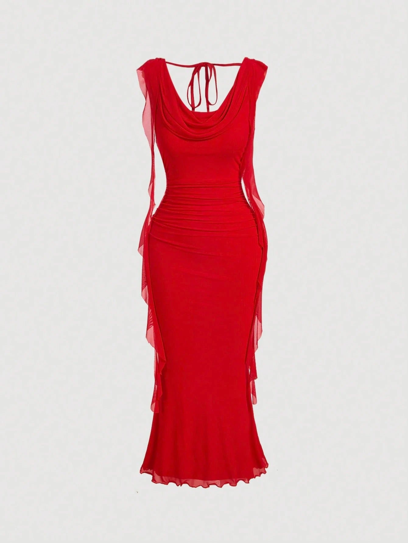 Vestido Vermelho Midi Fiorella