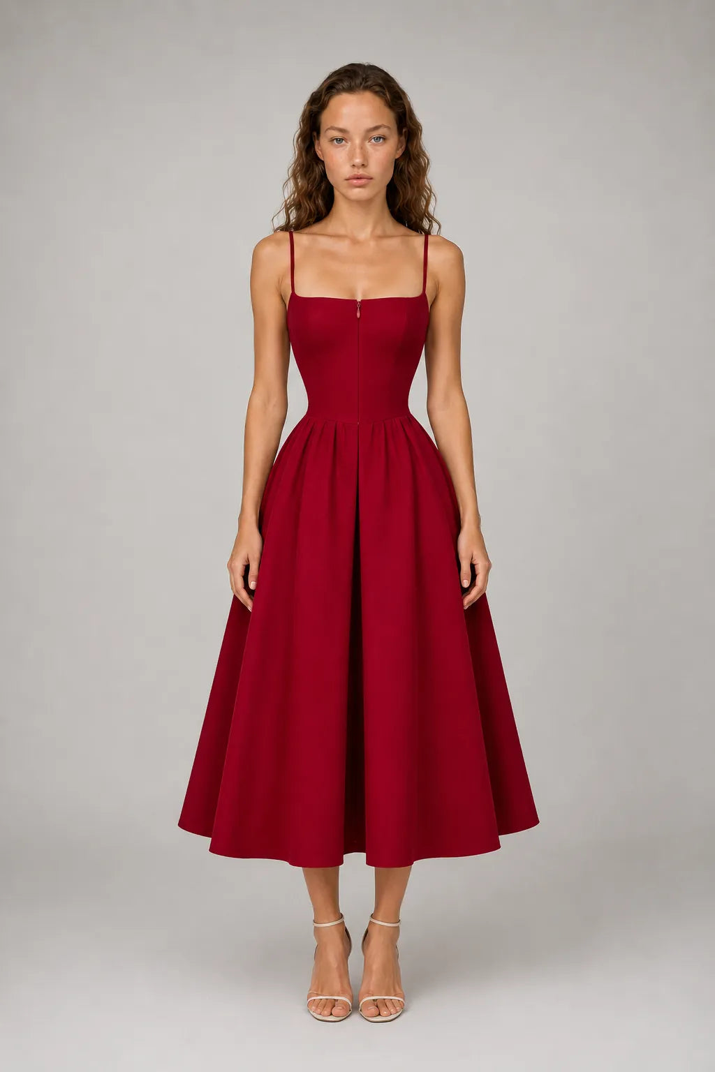 Vestido Vermelho Midi Mirabelle