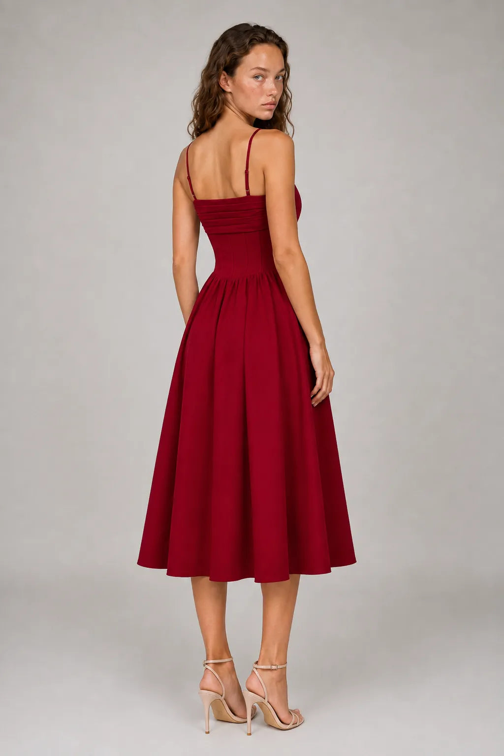 Vestido Vermelho Midi Mirabelle