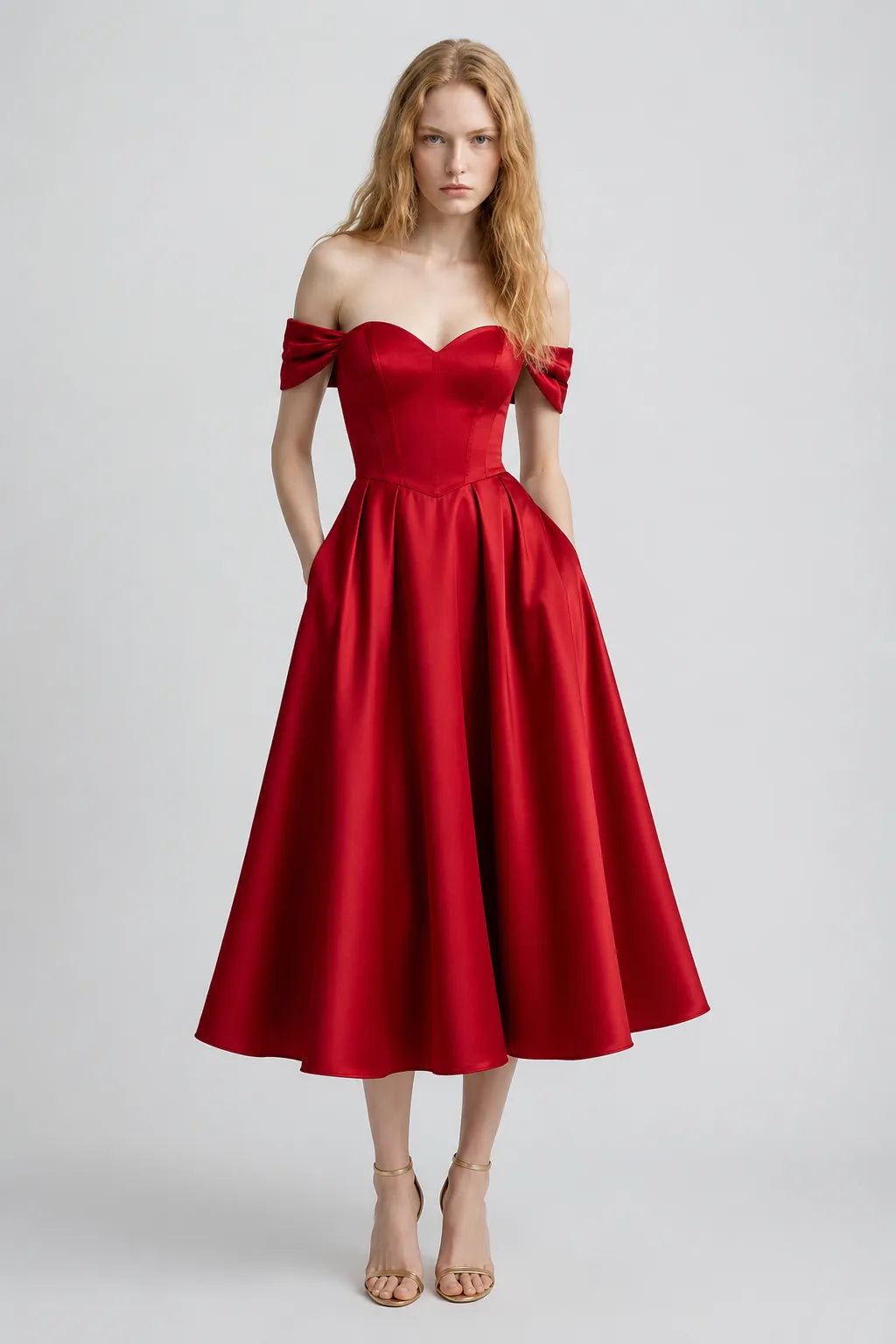 Vestido Vermelho Midi Thalia