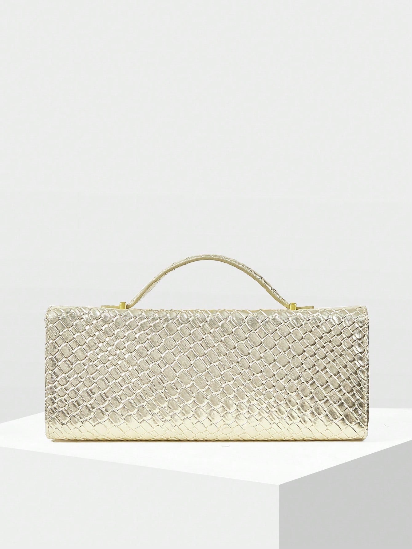 Bolsa Feminina de Couro Dourada Aurélie