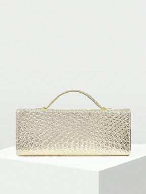 Bolsa Feminina de Couro Dourada Aurélie