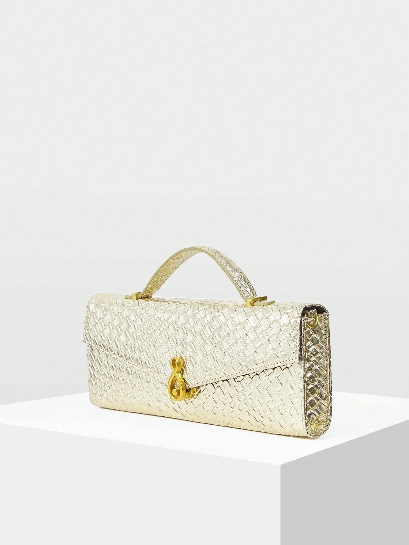 Bolsa Feminina de Couro Dourada Aurélie