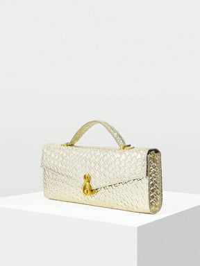 Bolsa Feminina de Couro Dourada Aurélie