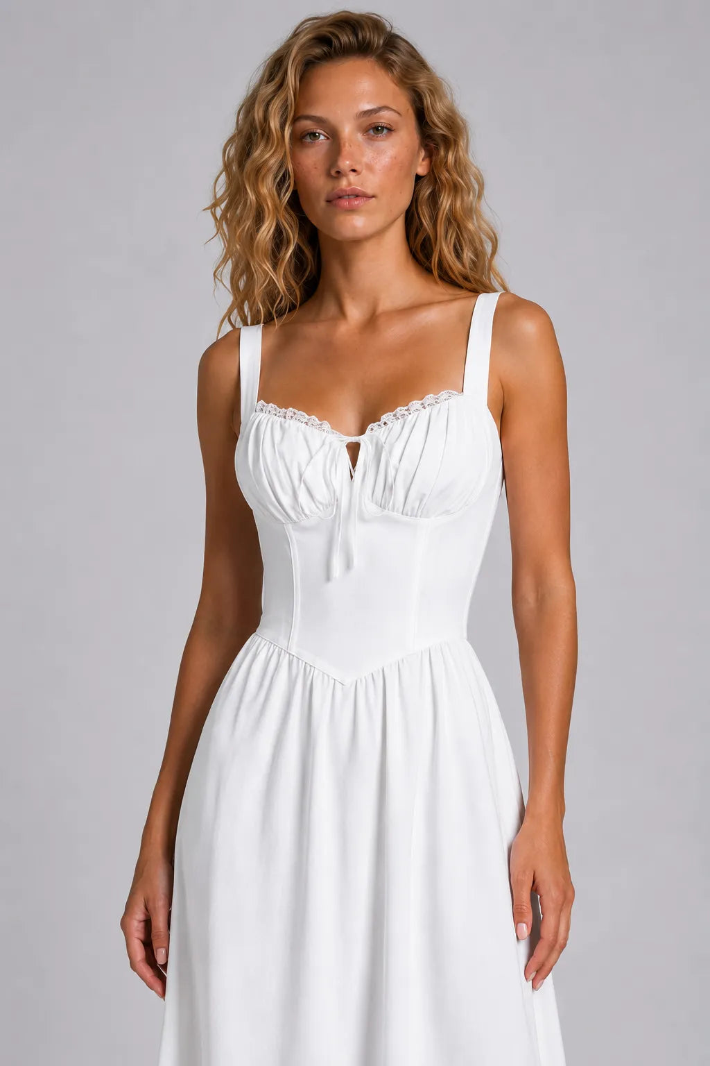Vestido Branco Midi Amélie
