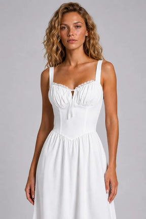Vestido Branco Midi Amélie