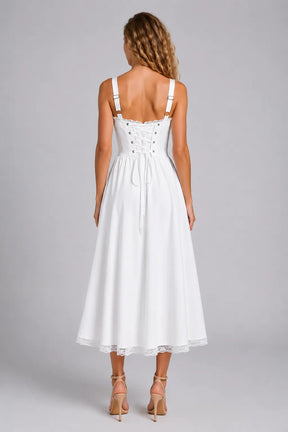 Vestido Branco Midi Amélie