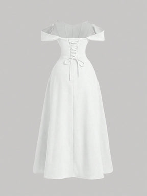Vestido Branco Midi Delphine
