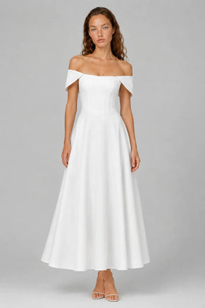 Vestido Branco Midi Delphine