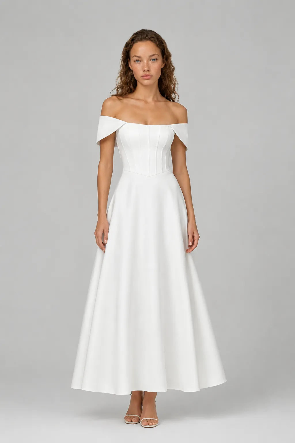Vestido Branco Midi Delphine