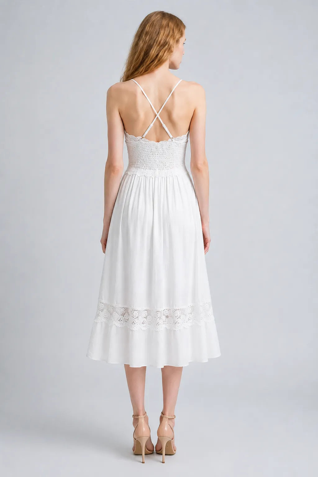 Vestido Branco Midi Elara