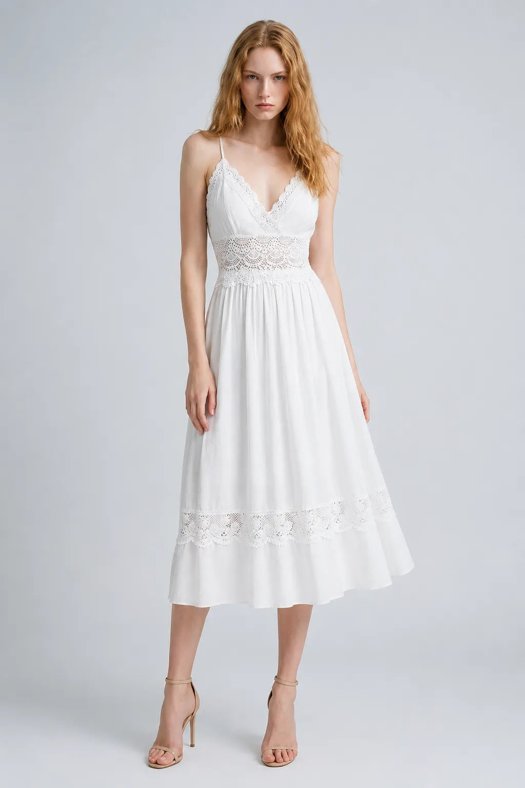 Vestido Branco Midi Elara