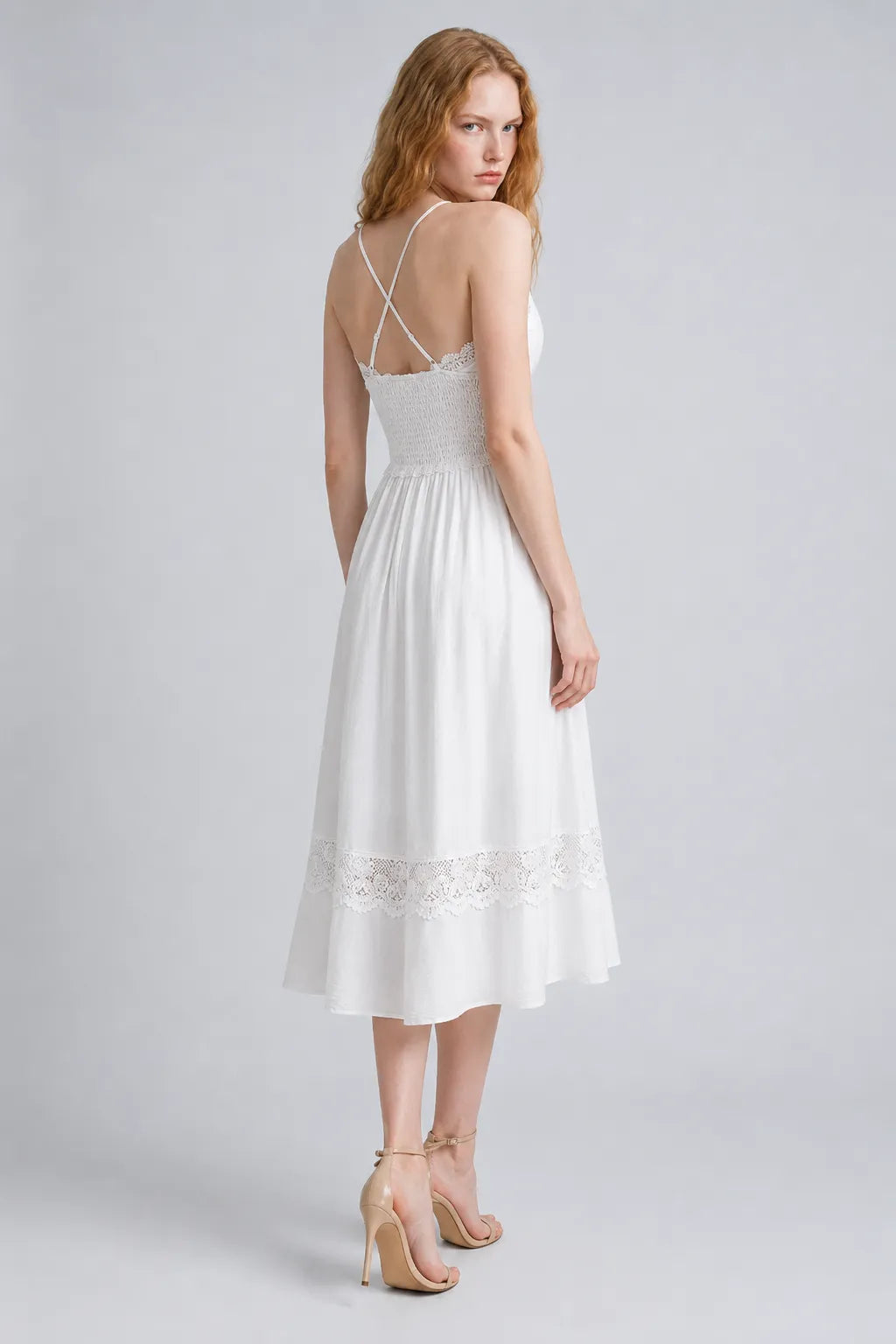 Vestido Branco Midi Elara