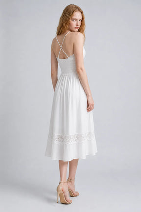 Vestido Branco Midi Elara