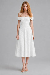 Vestido Branco Midi Lavínia
