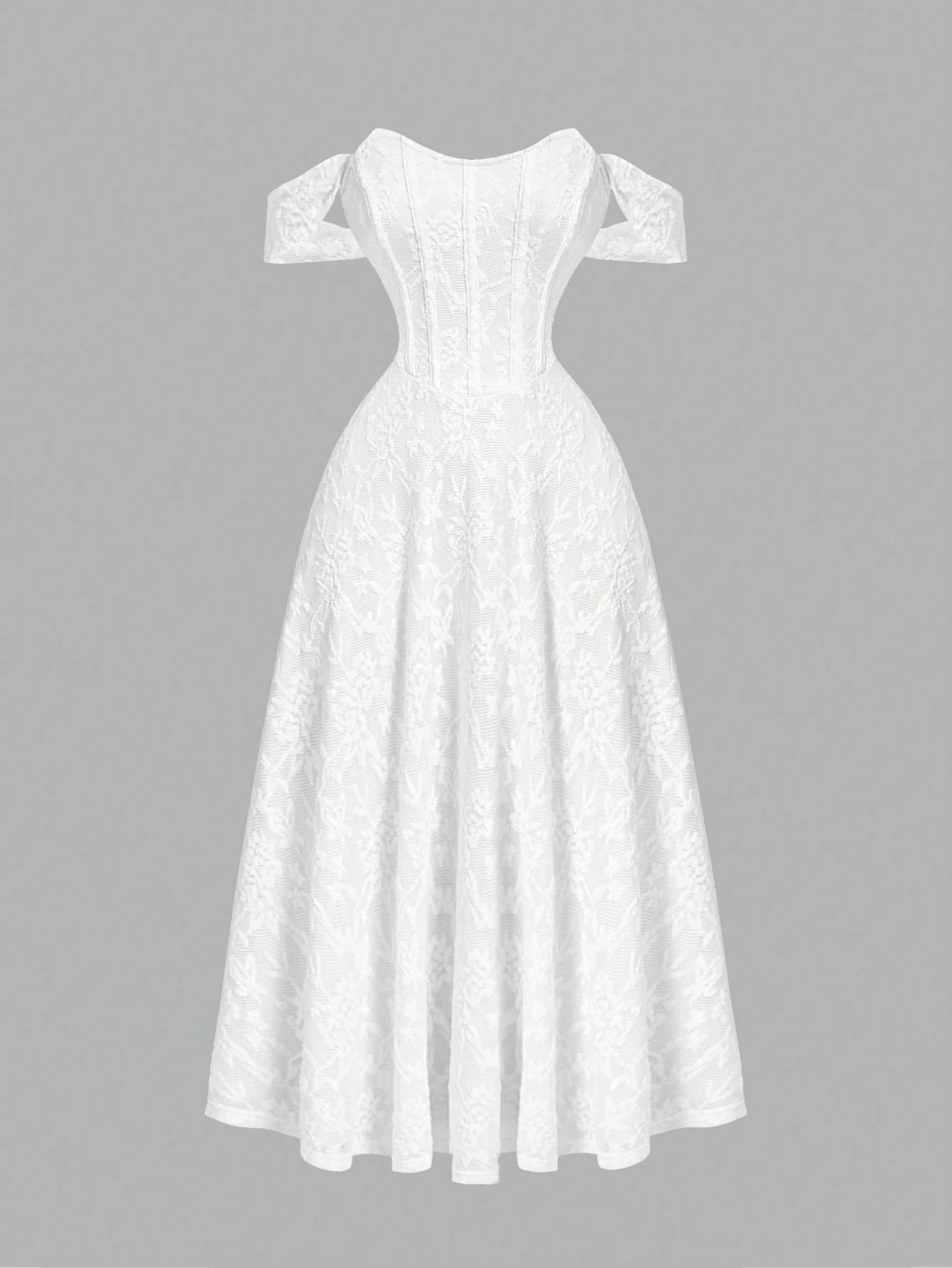 Vestido Branco Midi Lavínia