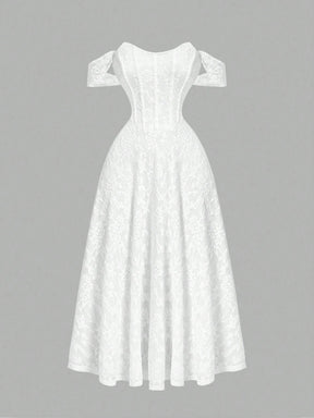 Vestido Branco Midi Lavínia