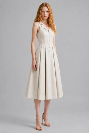 Vestido Branco Midi Margaux