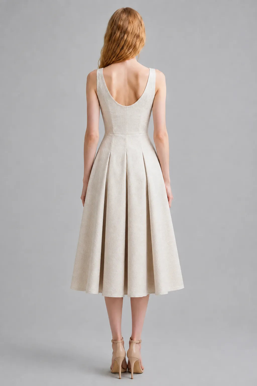 Vestido Branco Midi Margaux