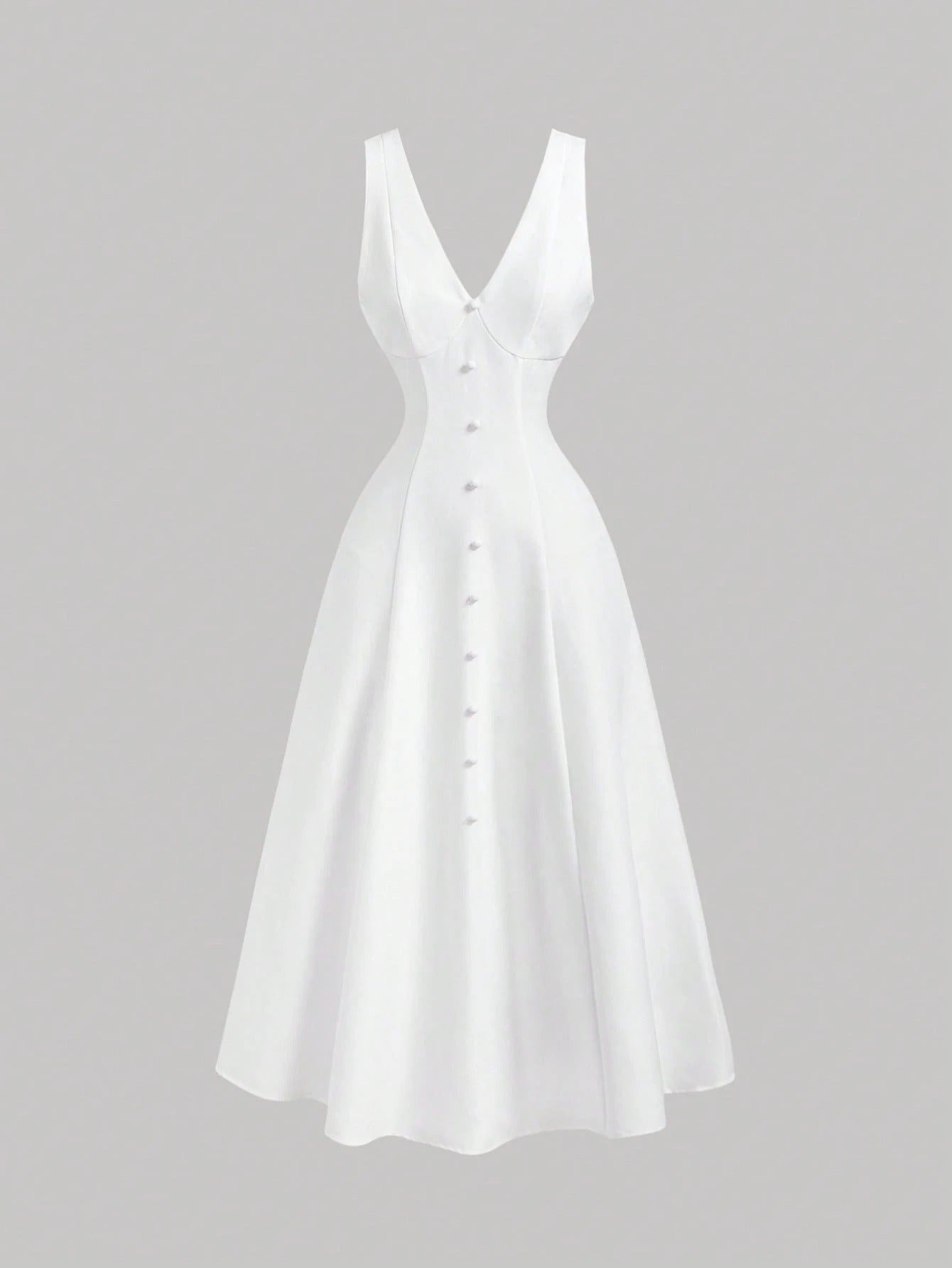 Vestido Branco Midi Seraphine