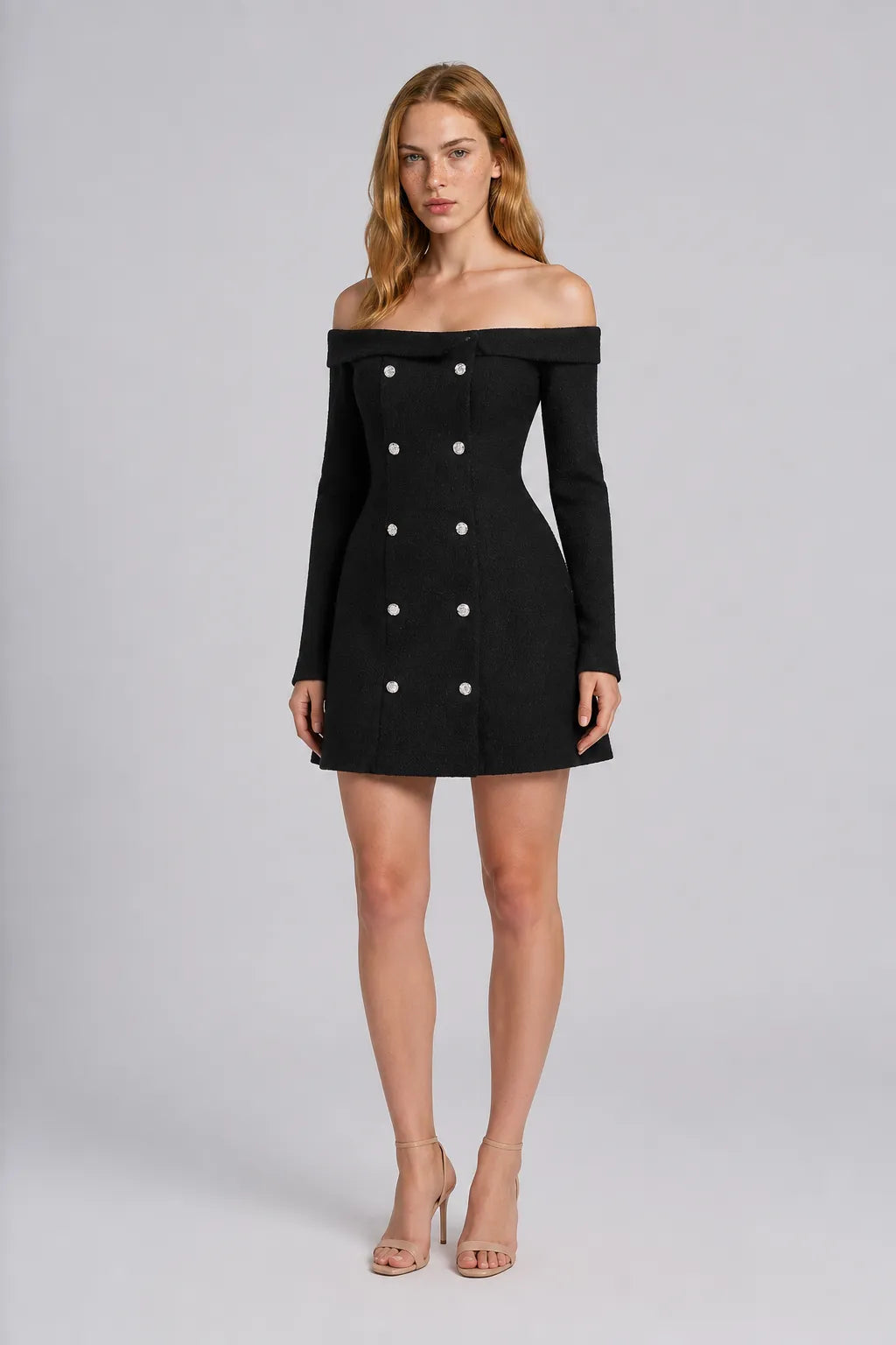 Vestido Curto Preto Celestine