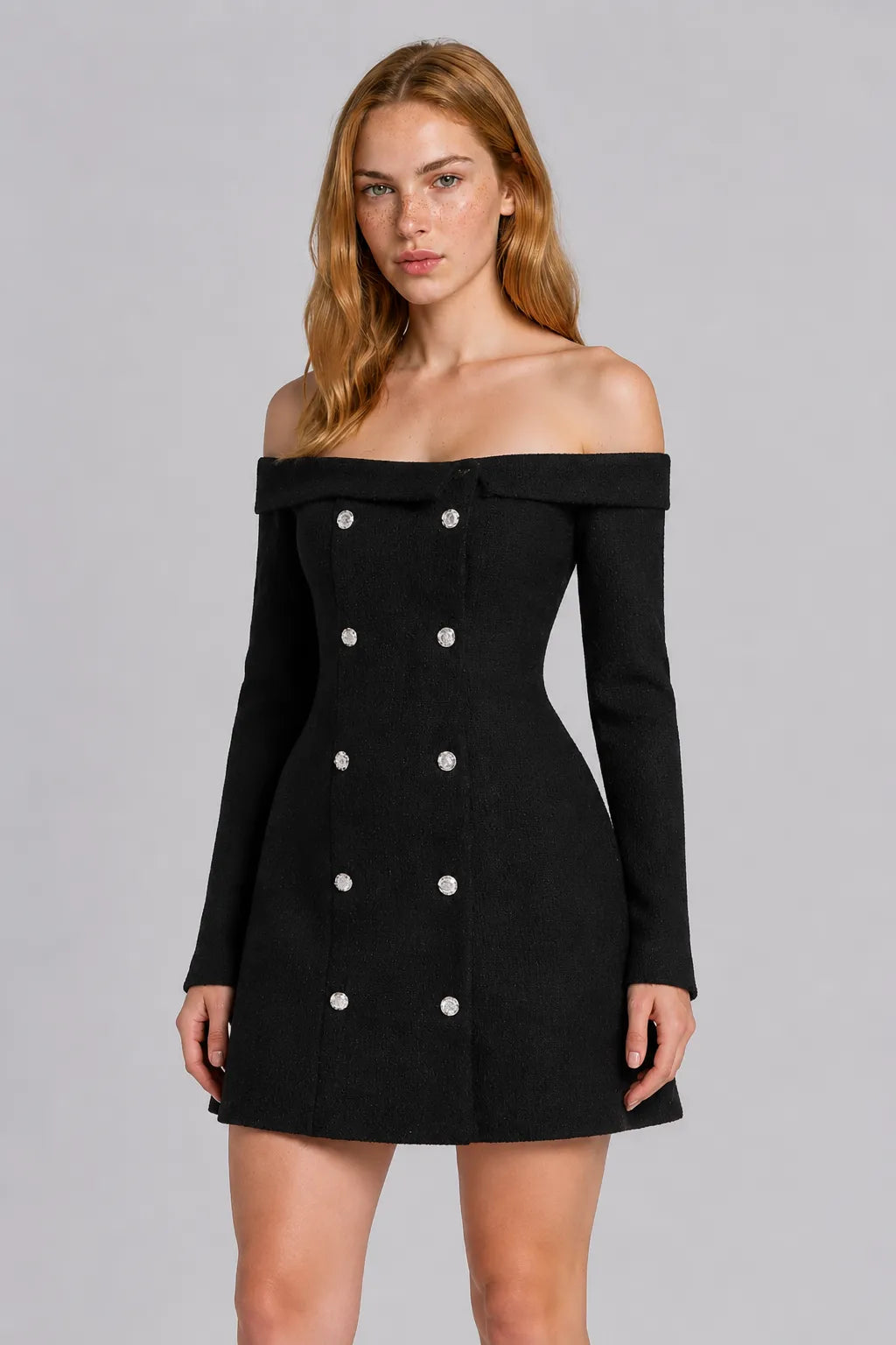 Vestido Curto Preto Celestine