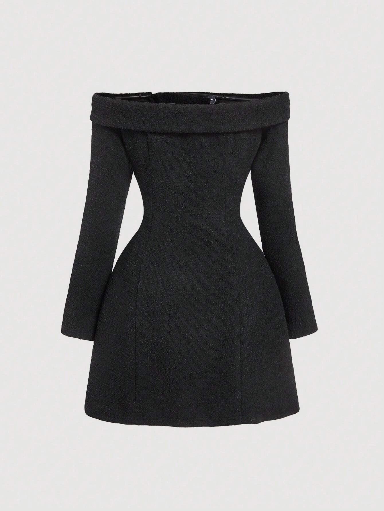 Vestido Curto Preto Celestine
