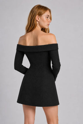 Vestido Curto Preto Celestine