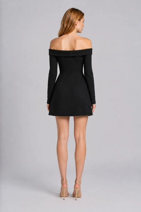 Vestido Curto Preto Celestine