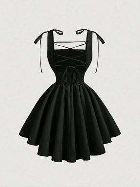 Vestido Curto Preto Verena
