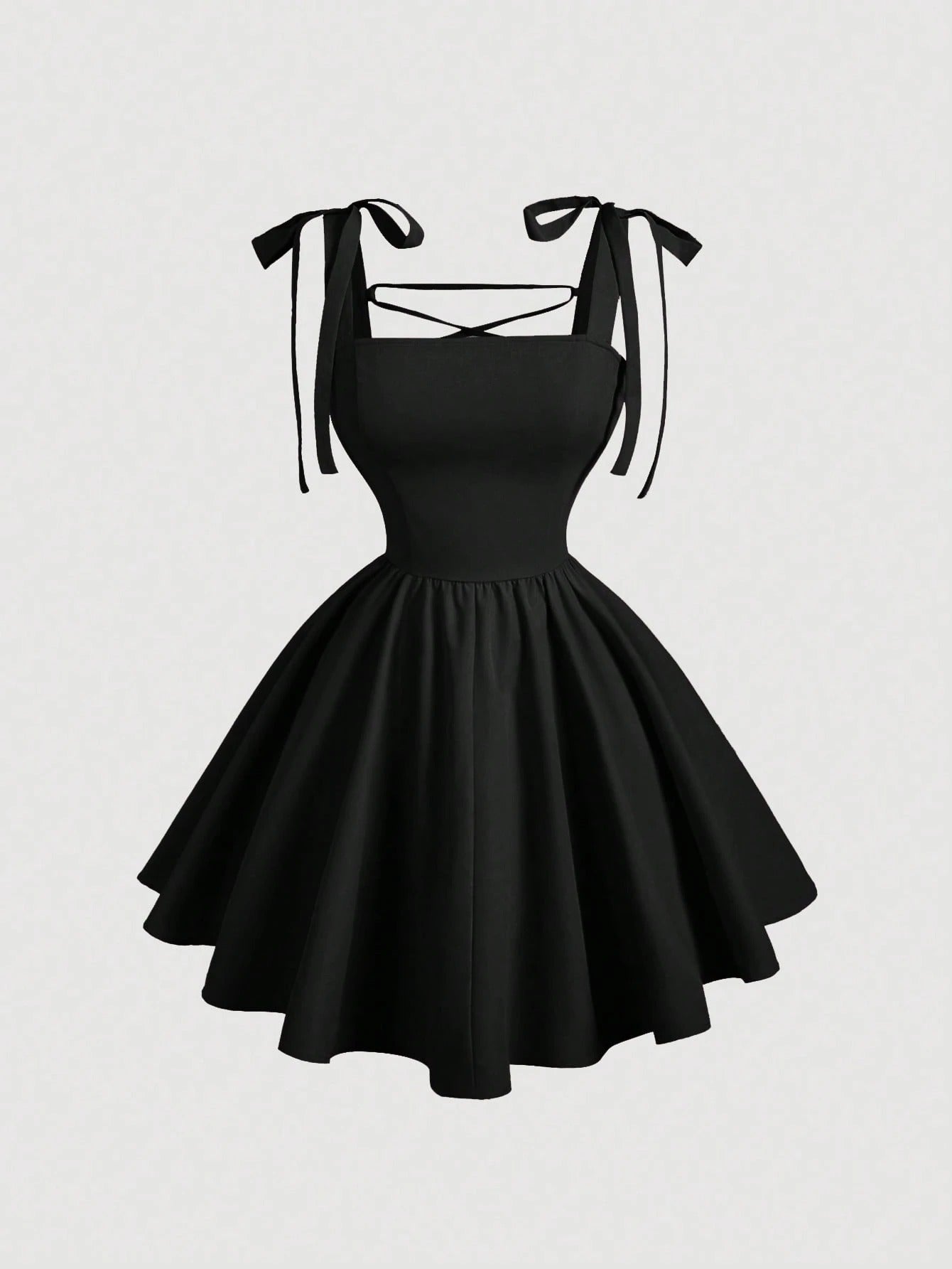 Vestido Curto Preto Verena