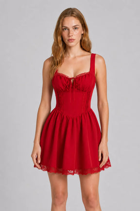 Vestido Curto Vermelho Graziela
