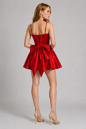 Vestido Curto Vermelho Ondine